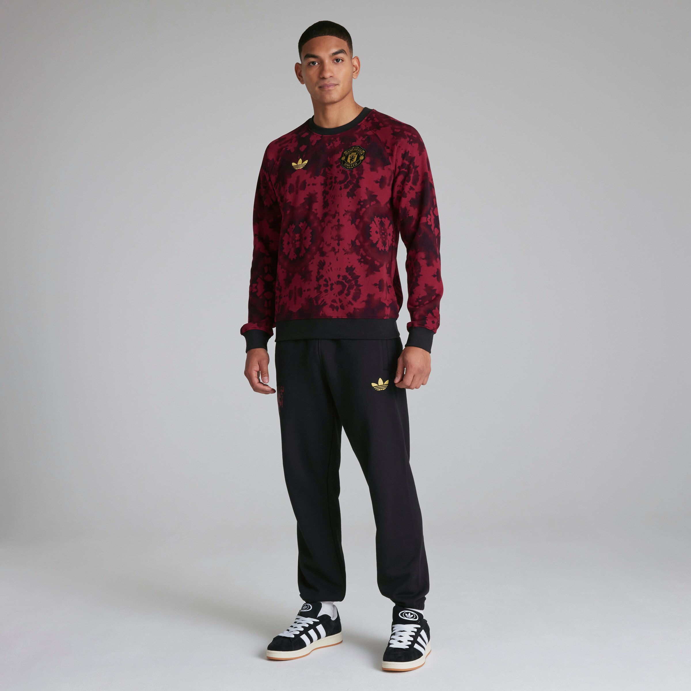 Manchester United x adidas Mens Lunar New Year Pants Black Black Detail [4-8]