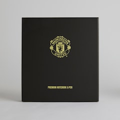 Manchester United Notebook and Pen Gift Box Black
