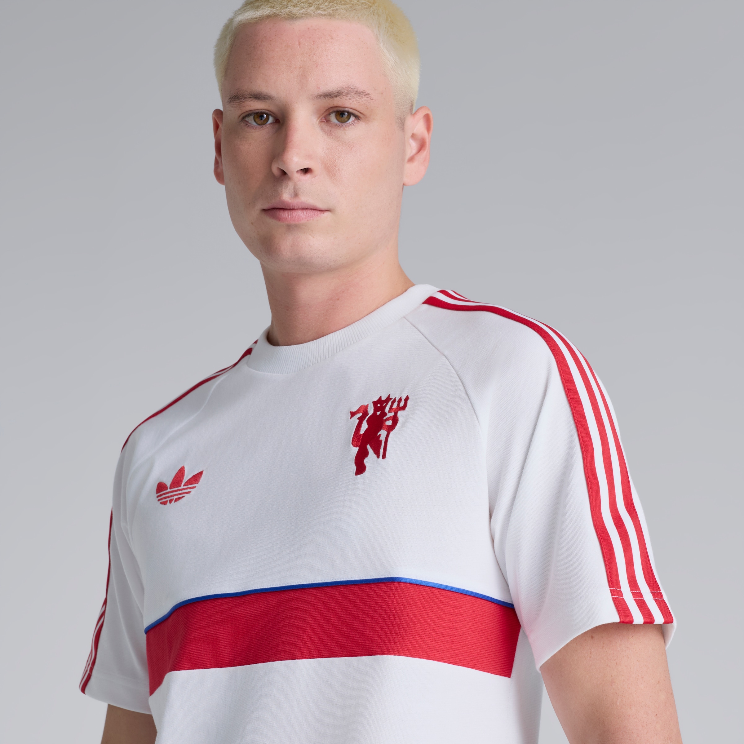 Manchester United x adidas Originals T-Shirt White 白色 细节 [4-5]