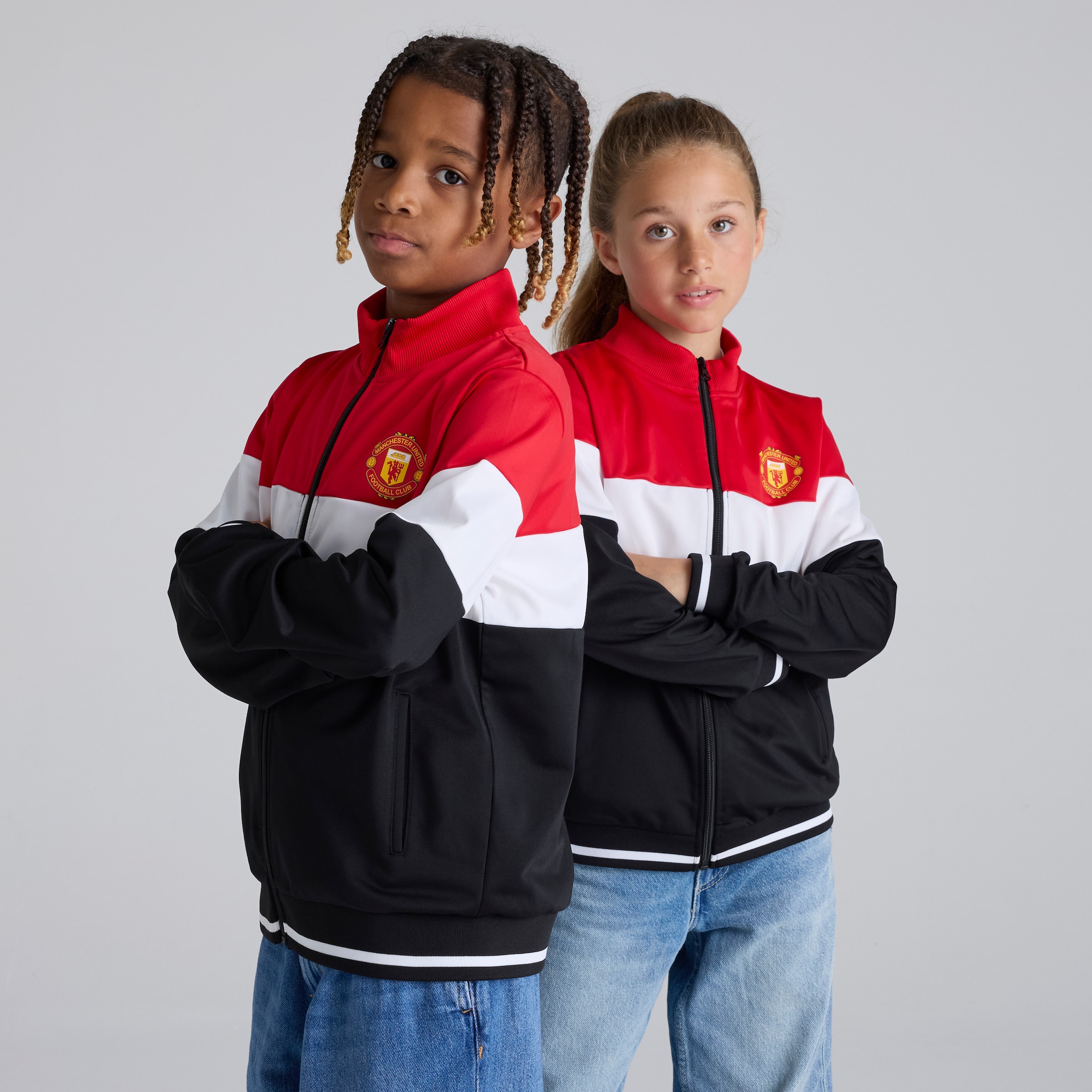 Manchester United Kids Colourblock Full-Zip Track Jacket Multi Multi