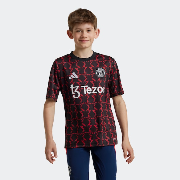 Manchester United Pre-Match Jersey Kids Black Noir