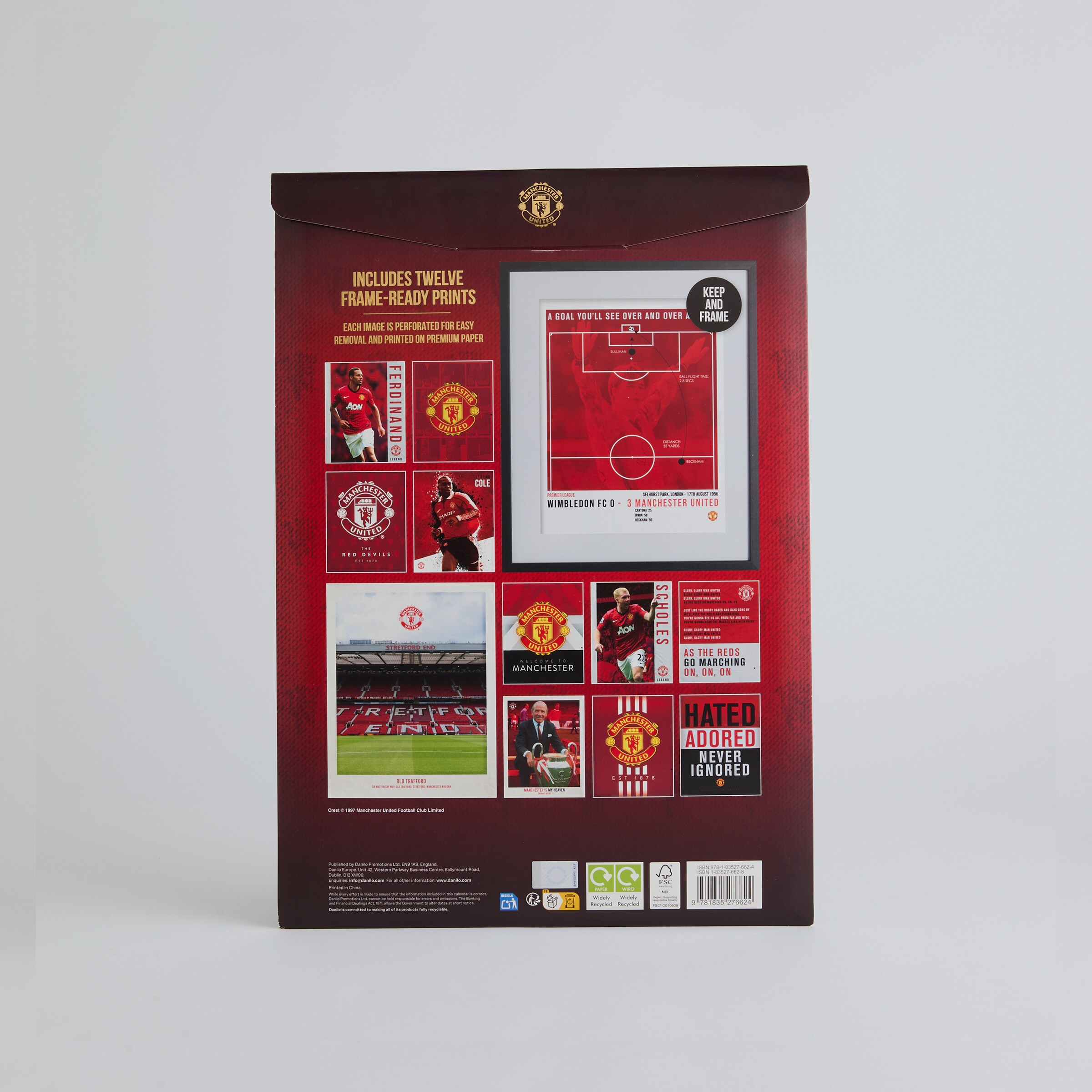 Manchester United 2026 A3 Deluxe Calendar Red Red Detail [2-4]