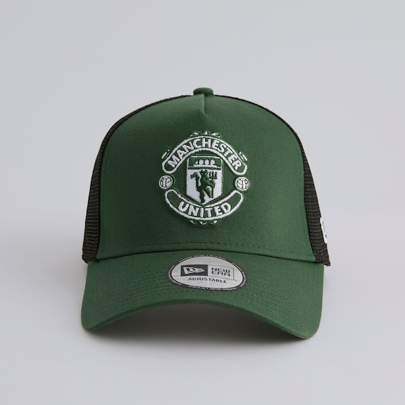 Manchester United x New Era Contrast Trucker Cap Green Green