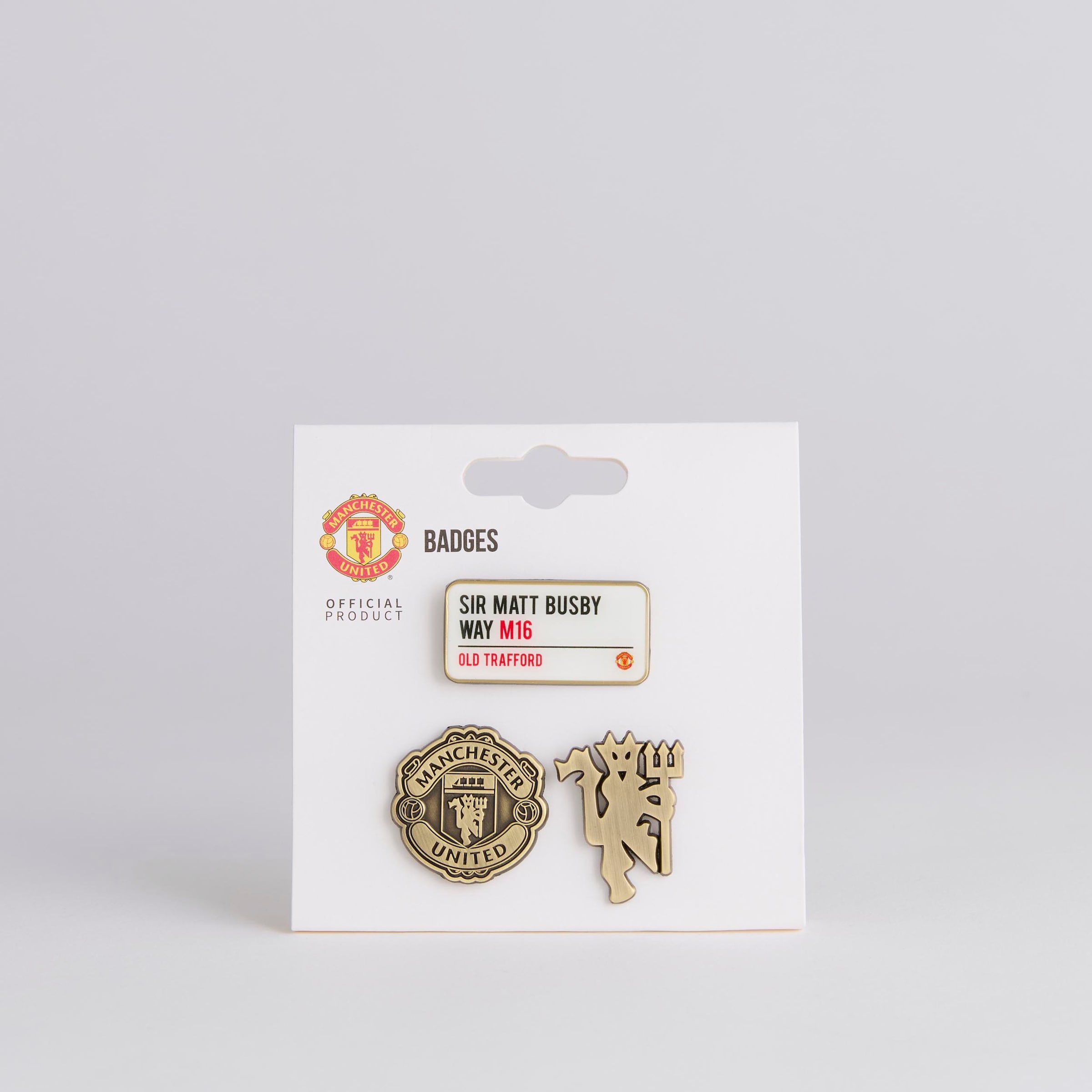 Manchester United Badge Set 3 Pack Multi Multi Detail [2-4]