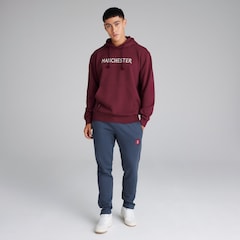 Manchester United x adidas SZNL Overhead Hoodie Red
