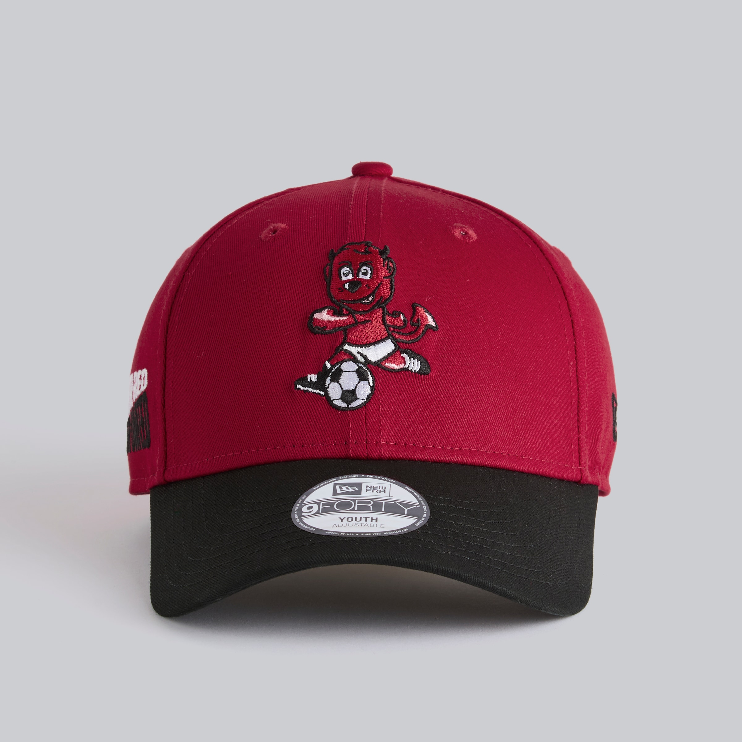 Manchester United x New Era Kids Fred The Red 9Forty Cap Red Red Detail [2-5]
