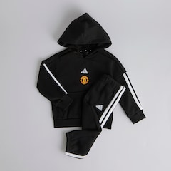 Manchester United x adidas Infant Essentials Hooded Jogger Set Black