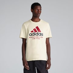 Manchester United Seasonal Graphic T-Shirt Beige