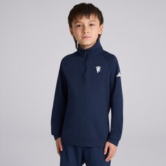 Manchester United x adidas Kids Golf 1/4 Zip Layer Top Navy