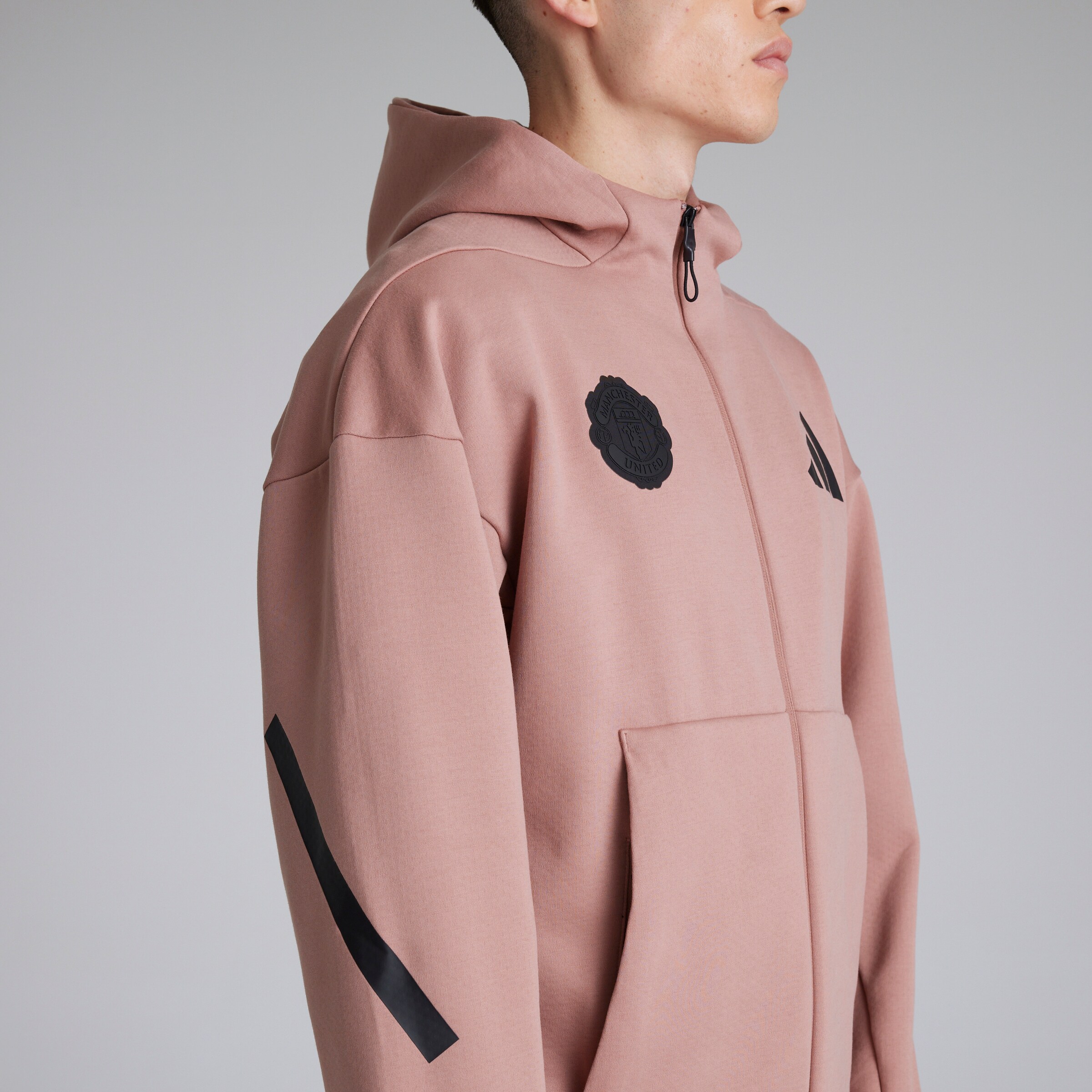 最旬トレンドパンツ adidas x United Manchester Buy Z.N.E. Pink Hoodie Zip Full アイドルグッズ
