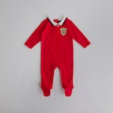 Manchester United Baby 1999 Retro Champions League Sleepsuit Red