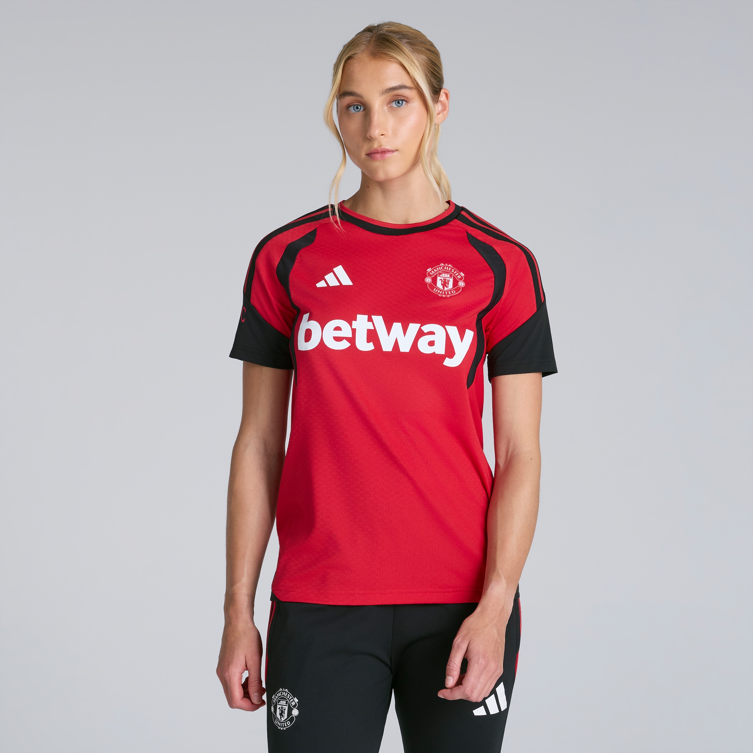 Manchester United Womens 26/27 Training Tiro Authentic Jersey Red (Sponsored) Red