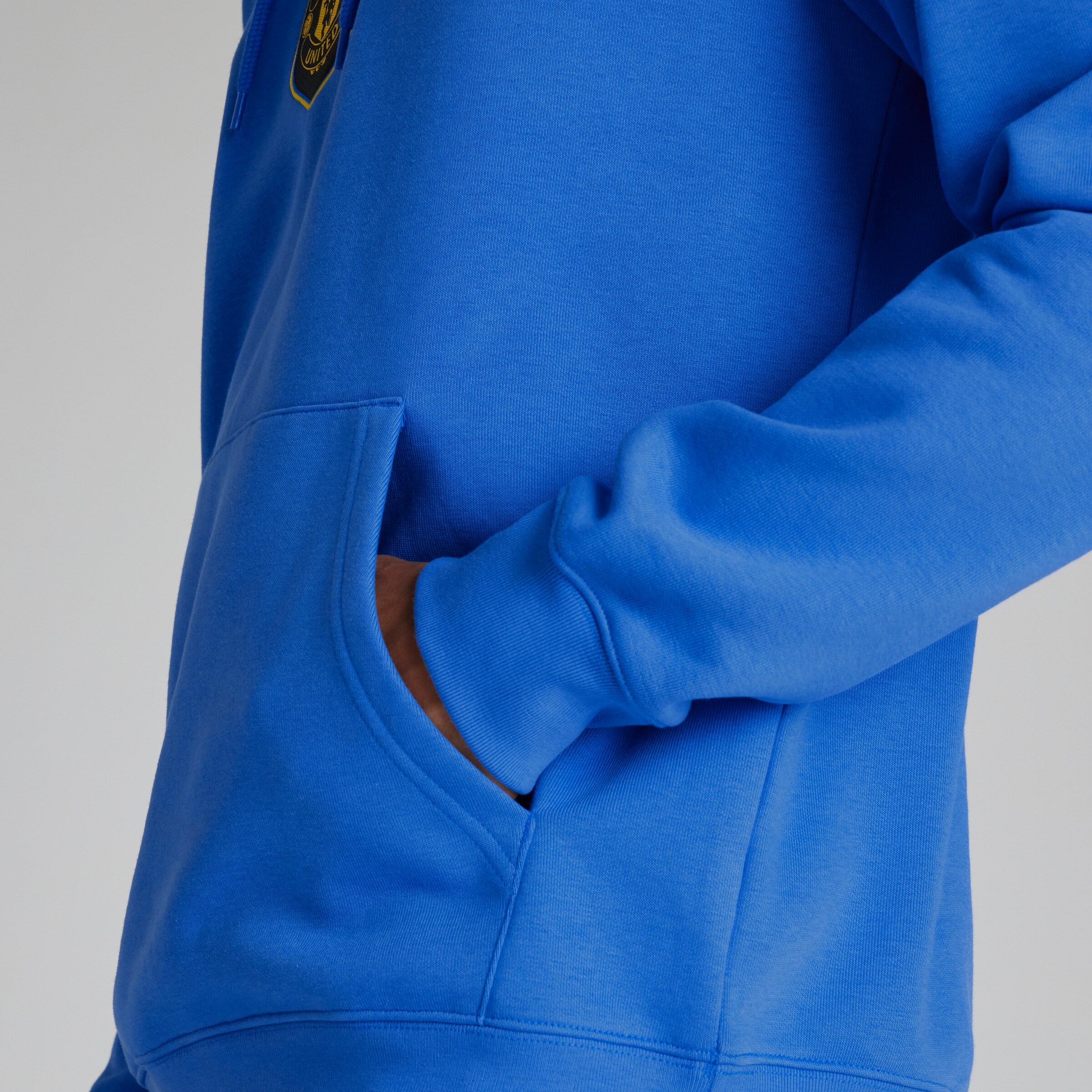 Manchester United x adidas LFSTLR Hoodie Blue Blue Detail [6-6]