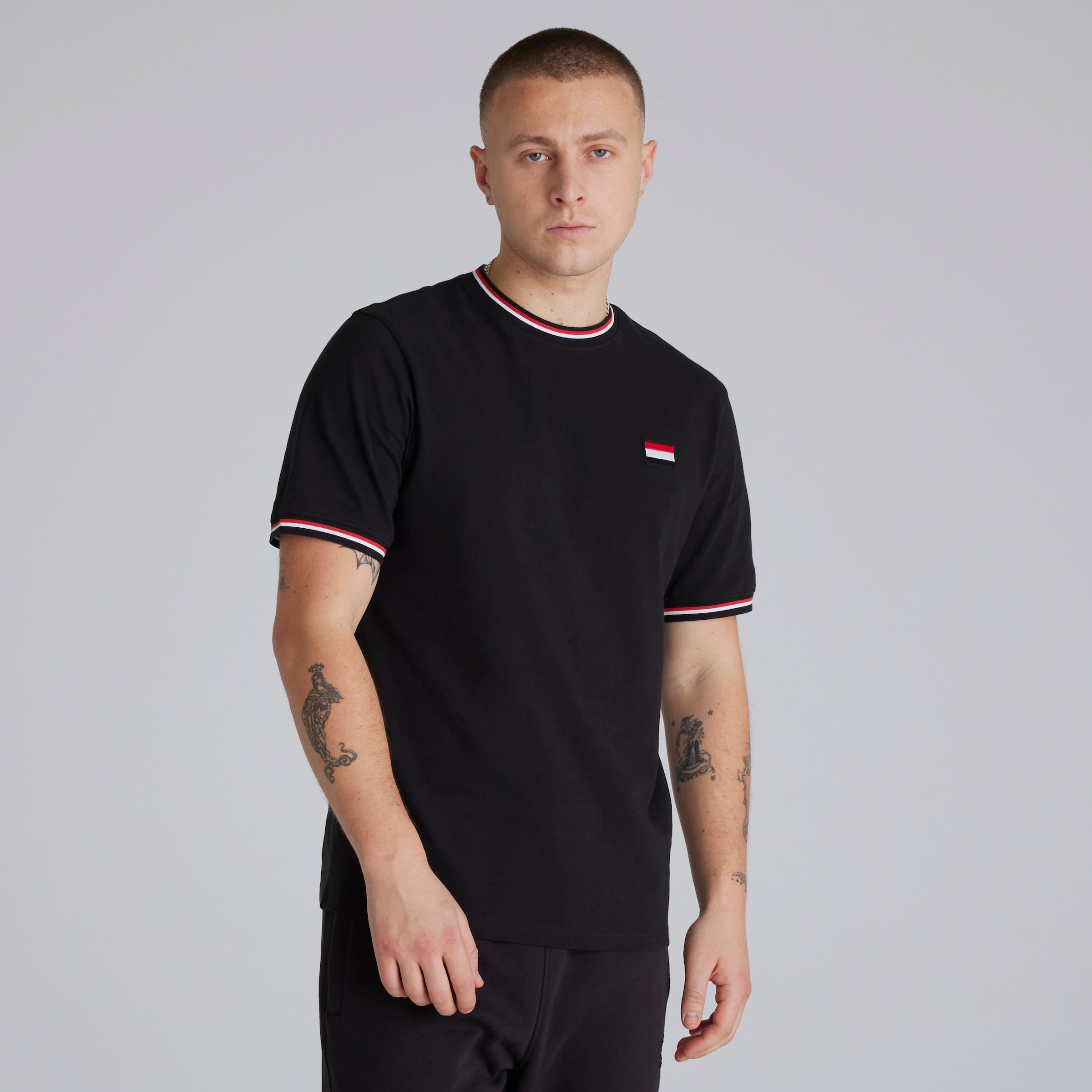 Manchester United Pique T-Shirt Black Black