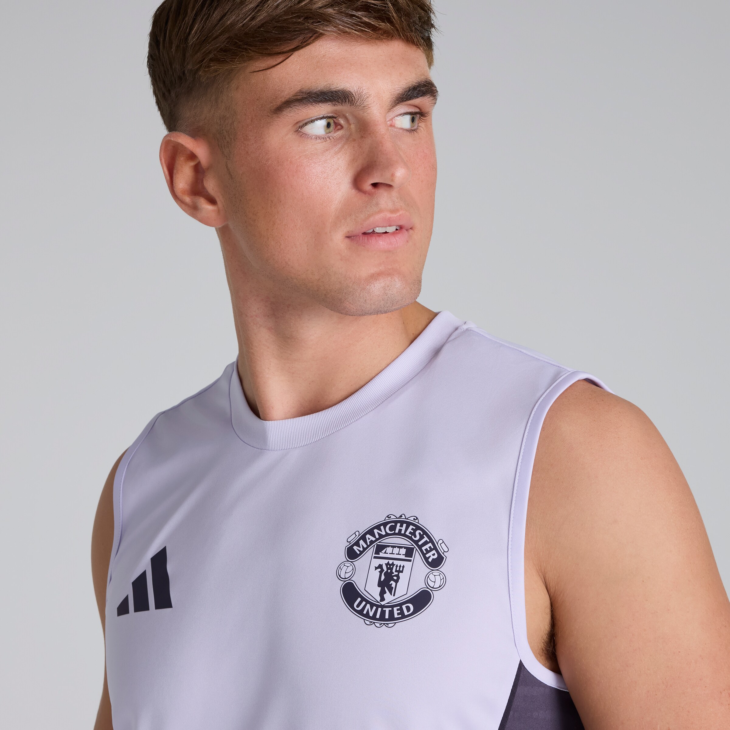 Manchester United Tiro 25 Competition Sleeveless Jersey Purple Detail [4-5]