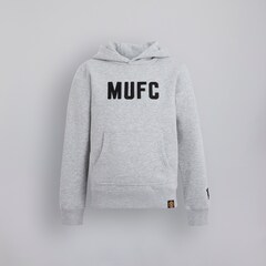Manchester United Kids MUFC Overhead Hoodie Grey