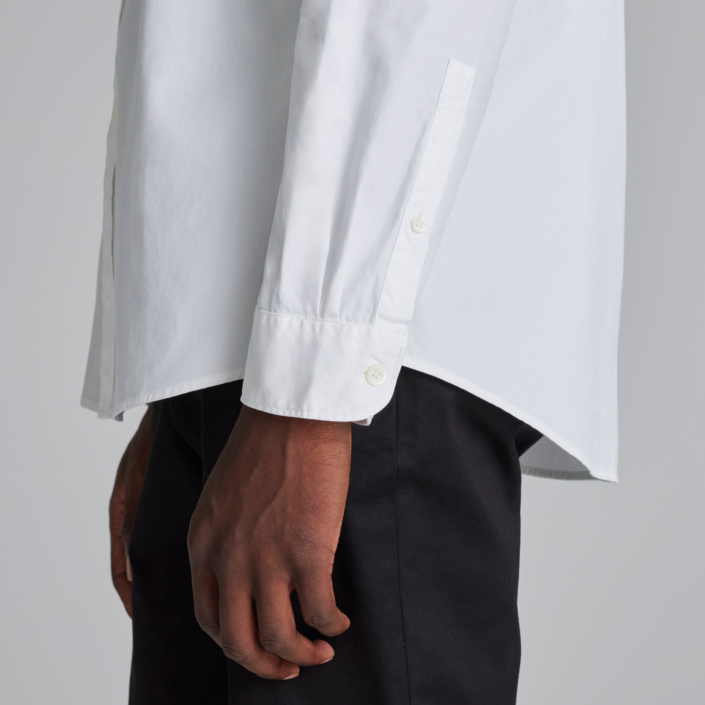 Manchester United x Paul Smith Mens Oxford Shirt White White Detail [5-7]