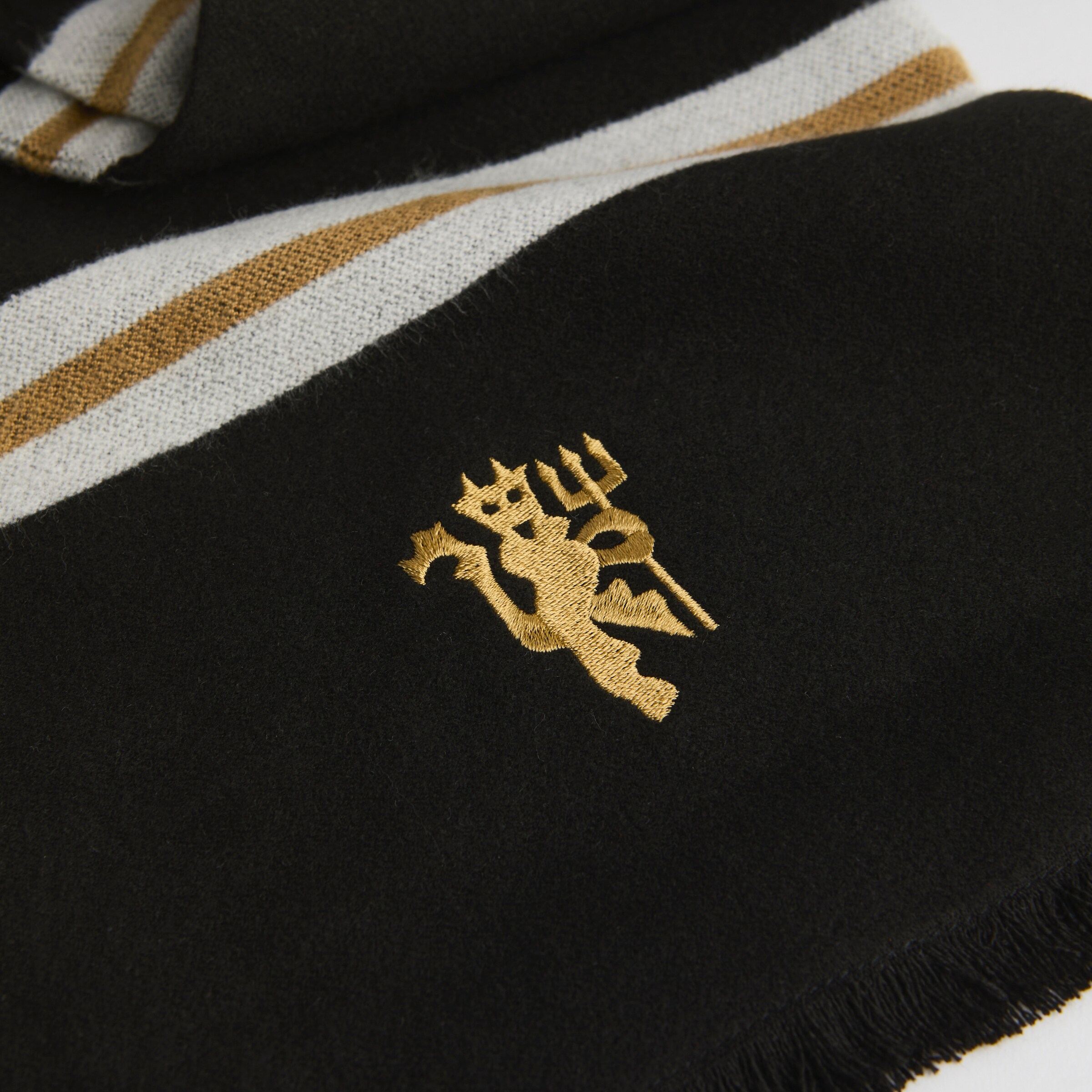 Manchester United Bar Scarf Gift Box Black Black Detail [5-5]