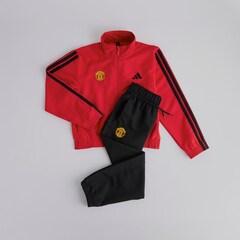 Manchester United x adidas Kids Essentials CLIMACOOL Tracksuit Red/Black