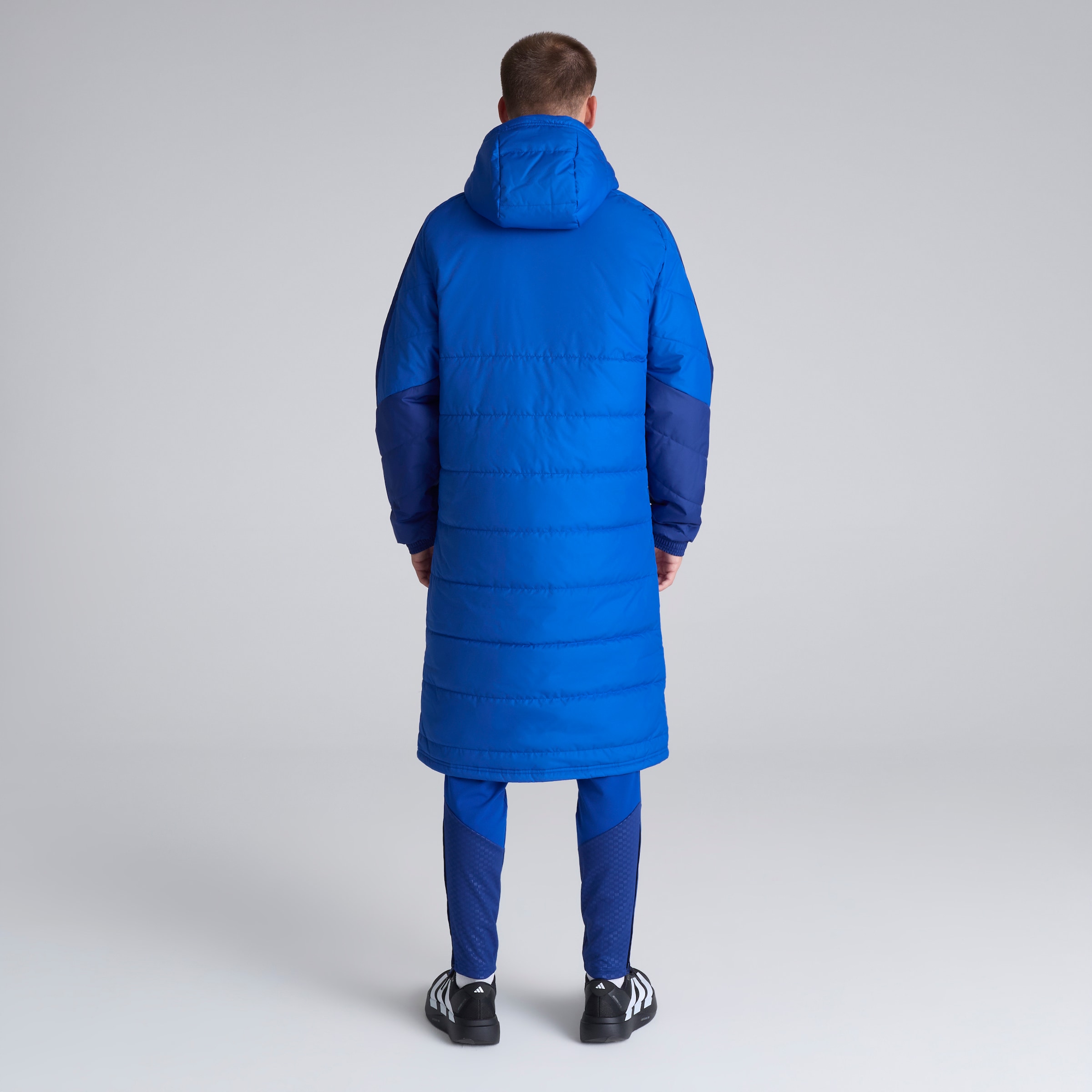 Manchester United 26/27 Cup Training Tiro Authentic Long Coat Blue (Sponsored) Blau Detail [2-5]