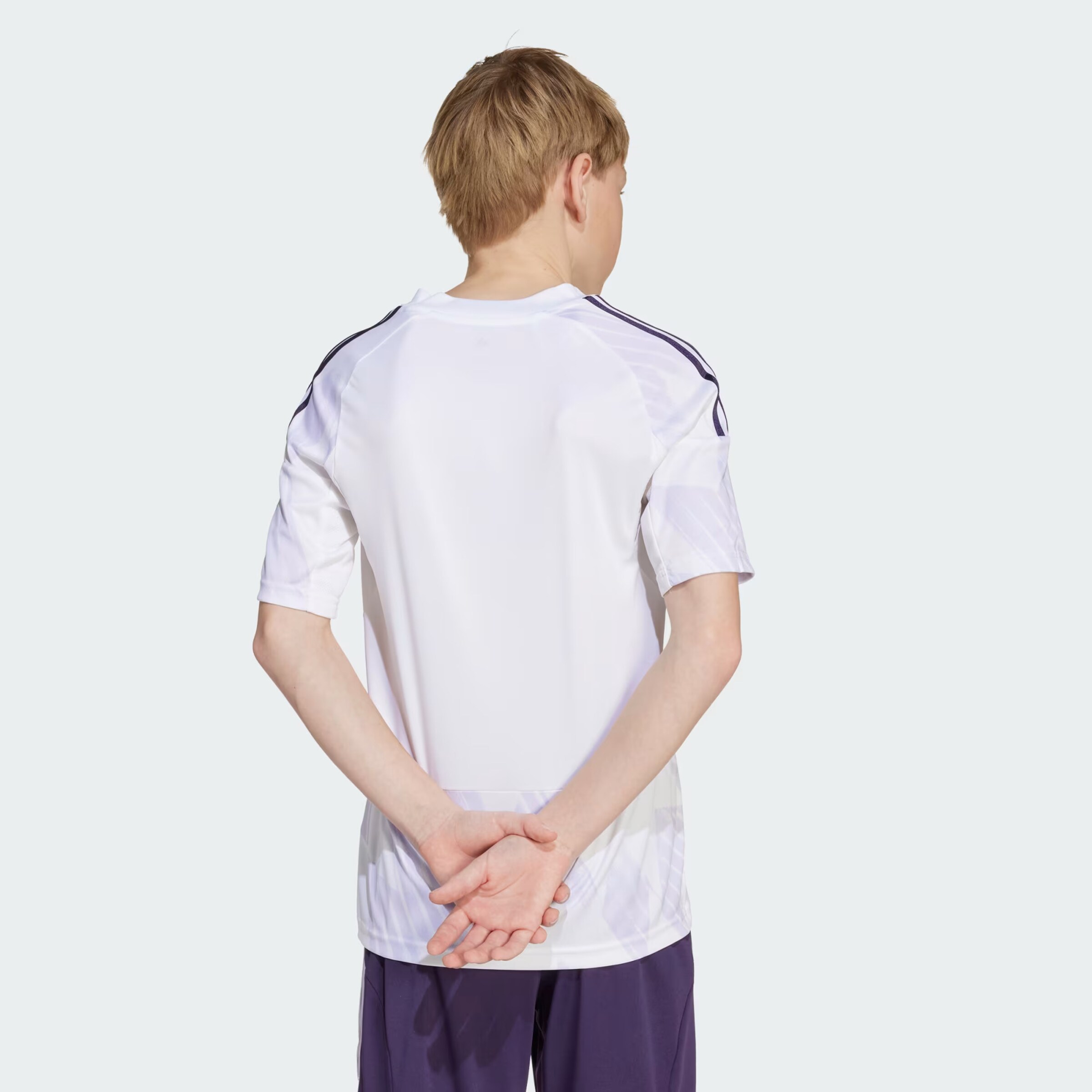 Manchester United 25/26 Away Jersey Kids Blanc Détail [4-7]