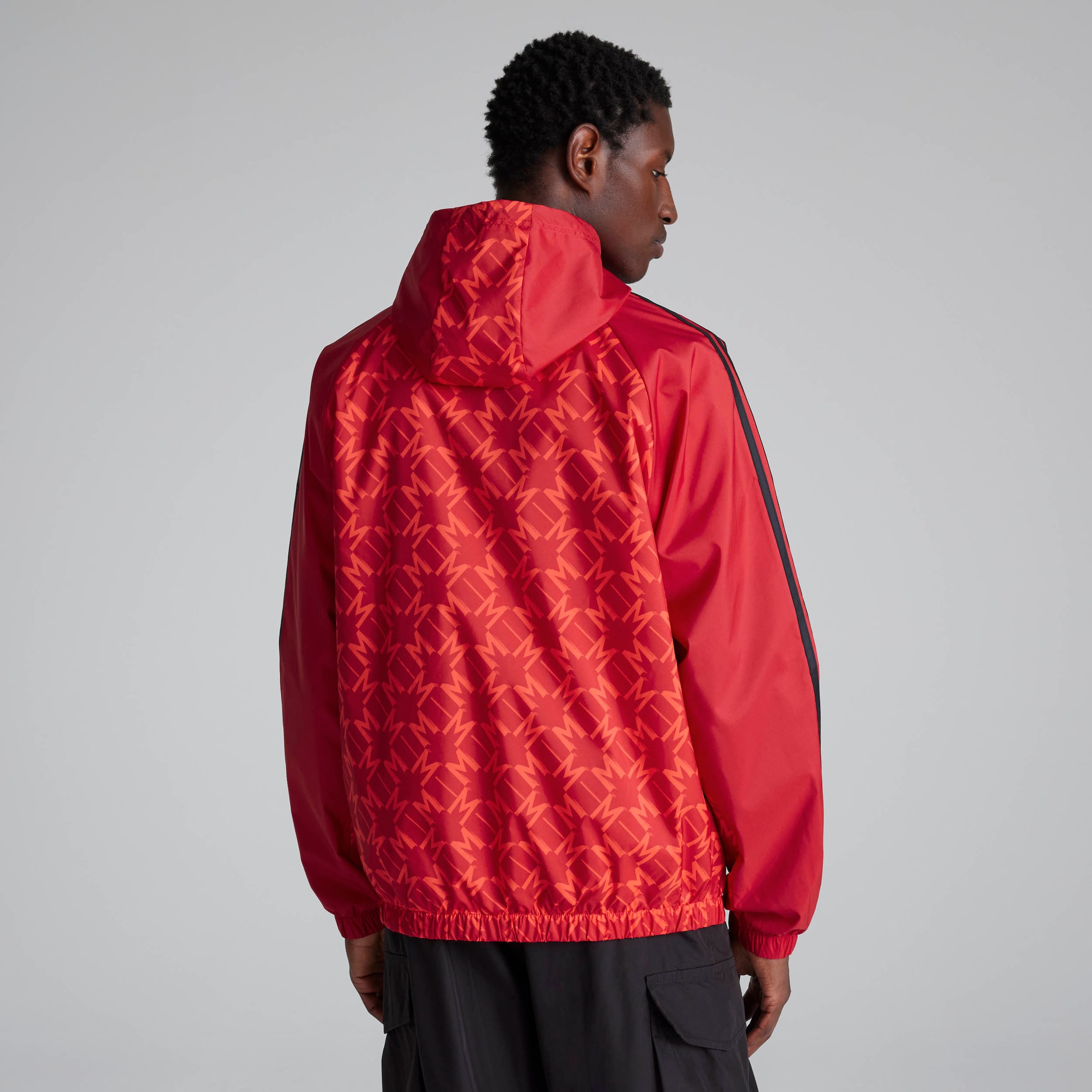 Coupe-vent saisonnier Manchester United rouge pour hommes par Adidas Rouge Détail [2-9]