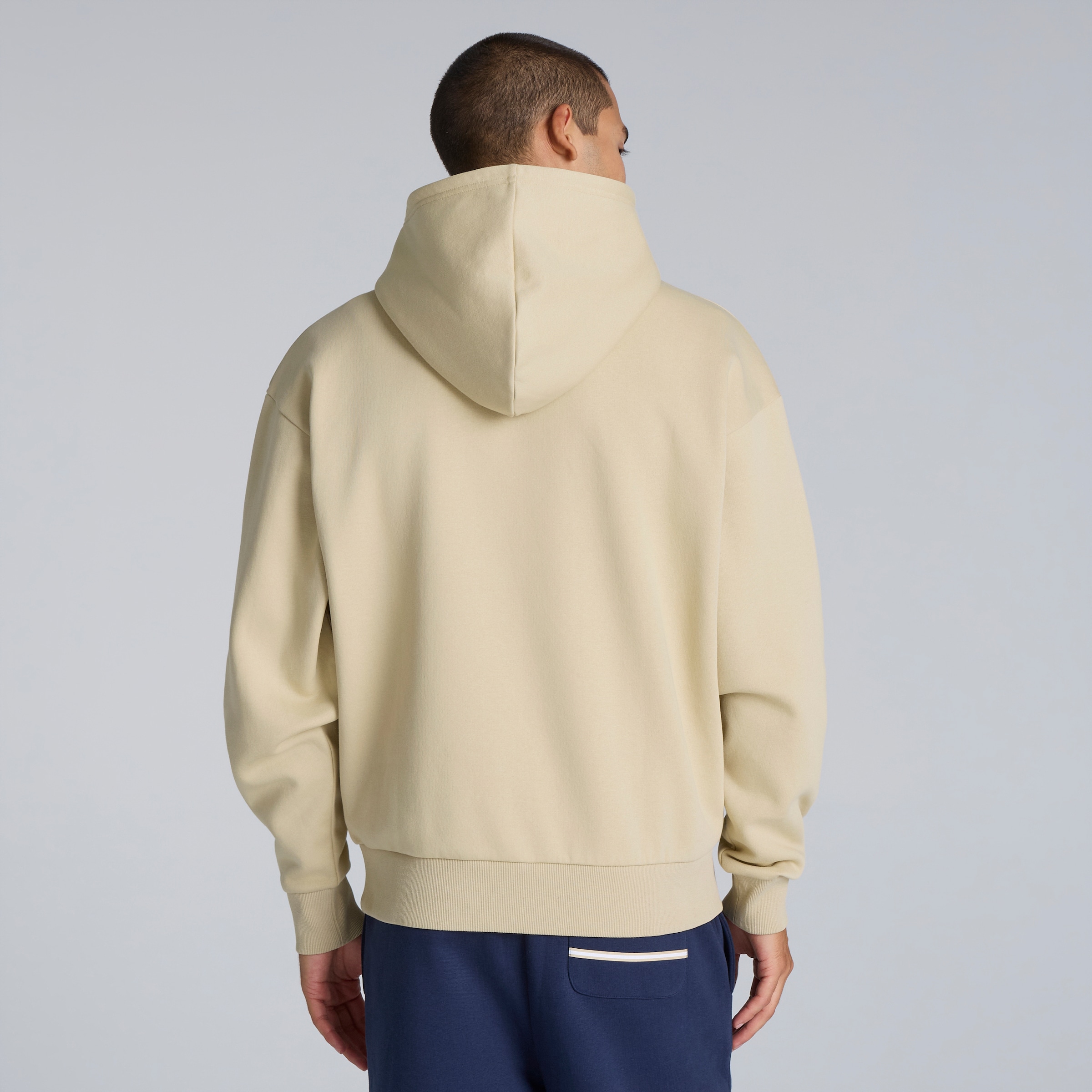 Manchester United Heritage Hoodie Stone Beige Detail [2-5]