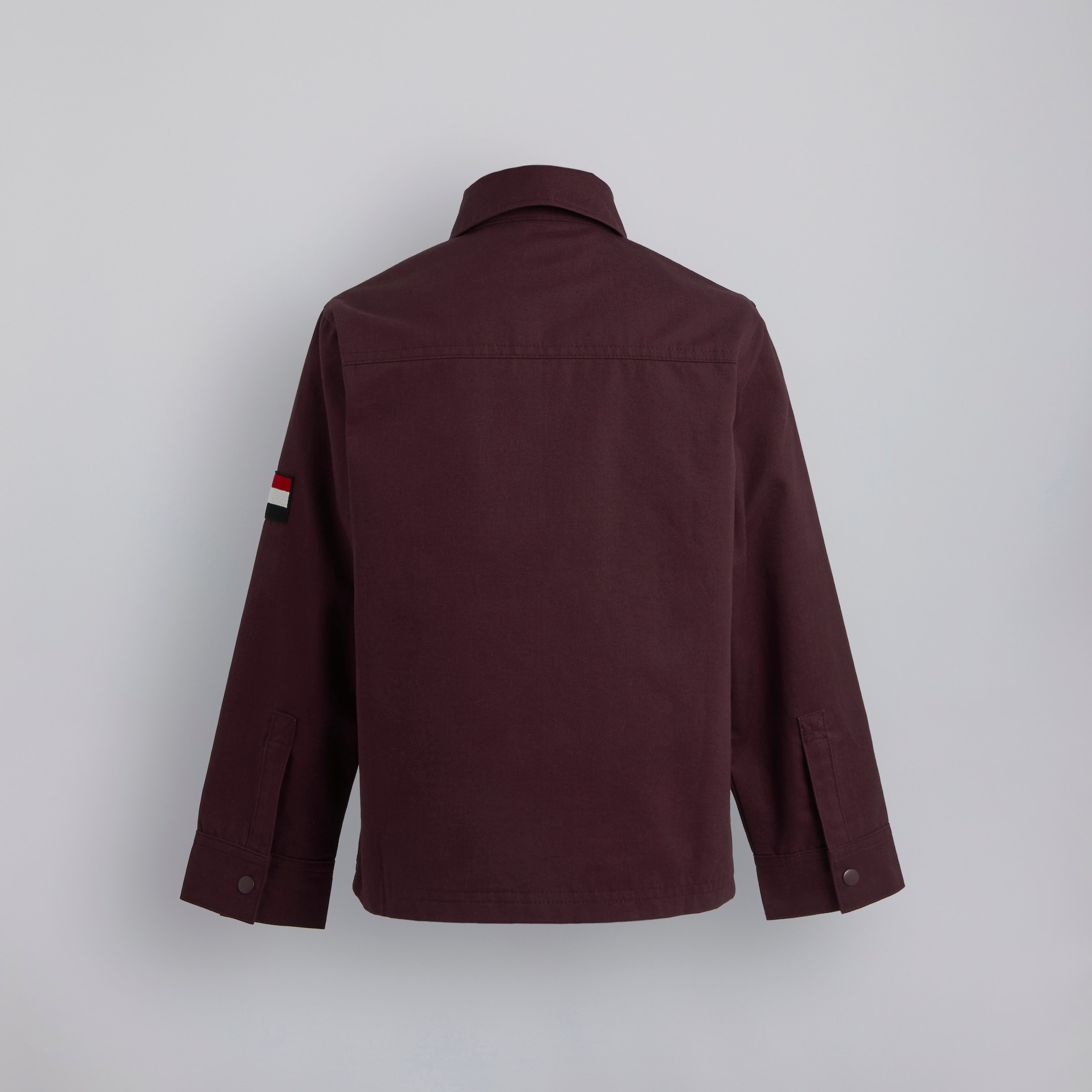 Manchester United Kids Overshirt Burgundy Red Detail [2-2]