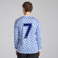 Manchester United x adidas Bringback 90/92 Away 7 Printed Long Sleeve Jersey Blue