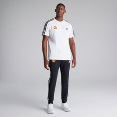 Manchester United x adidas Essentials Single Jersey 3-Stripes T-Shirt White
