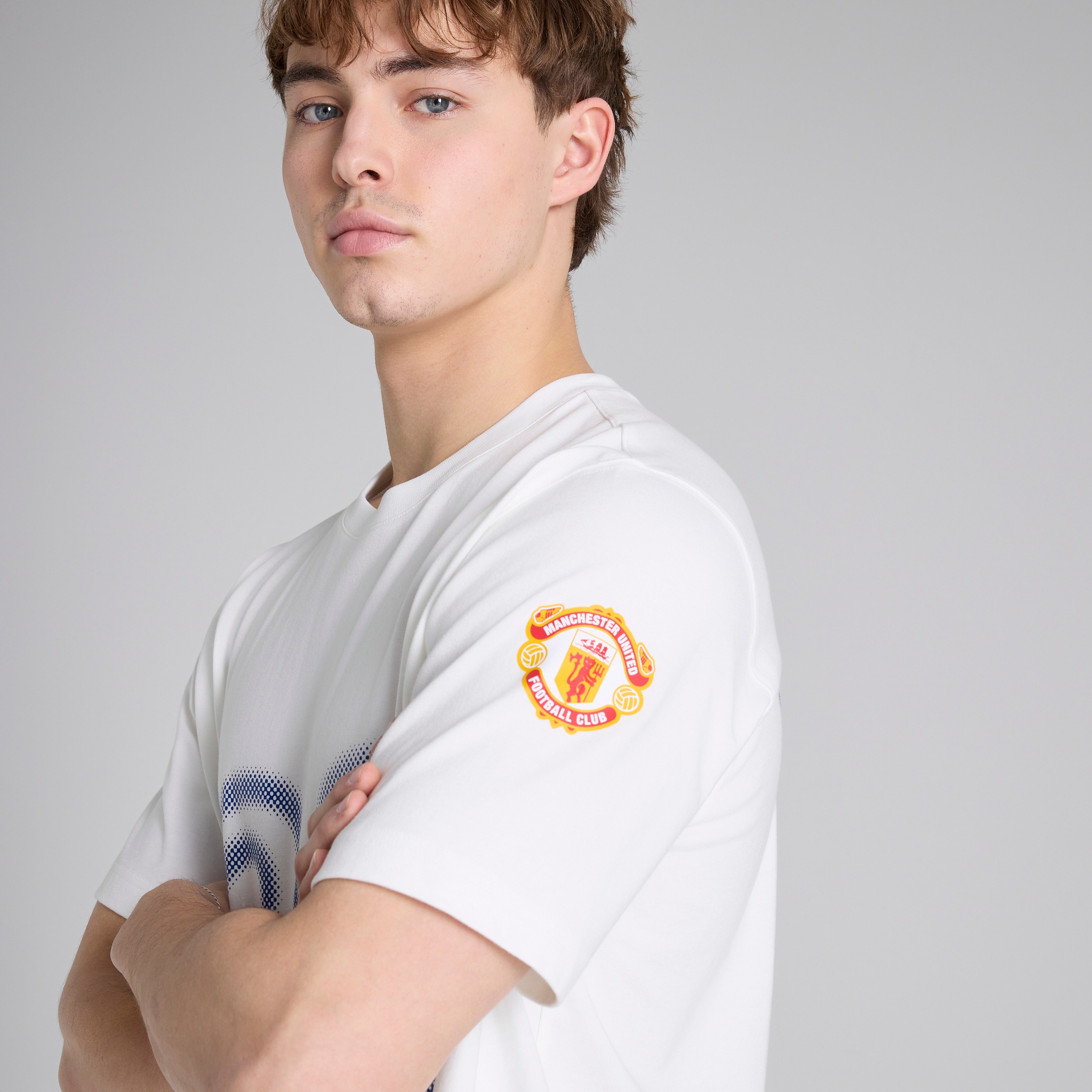Manchester United x adidas Bringback 90/92 T-Shirt White Blanc Détail [6-8]