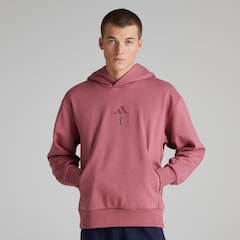 Manchester United x adidas ALL SZN Fleece Hoodie Burgundy