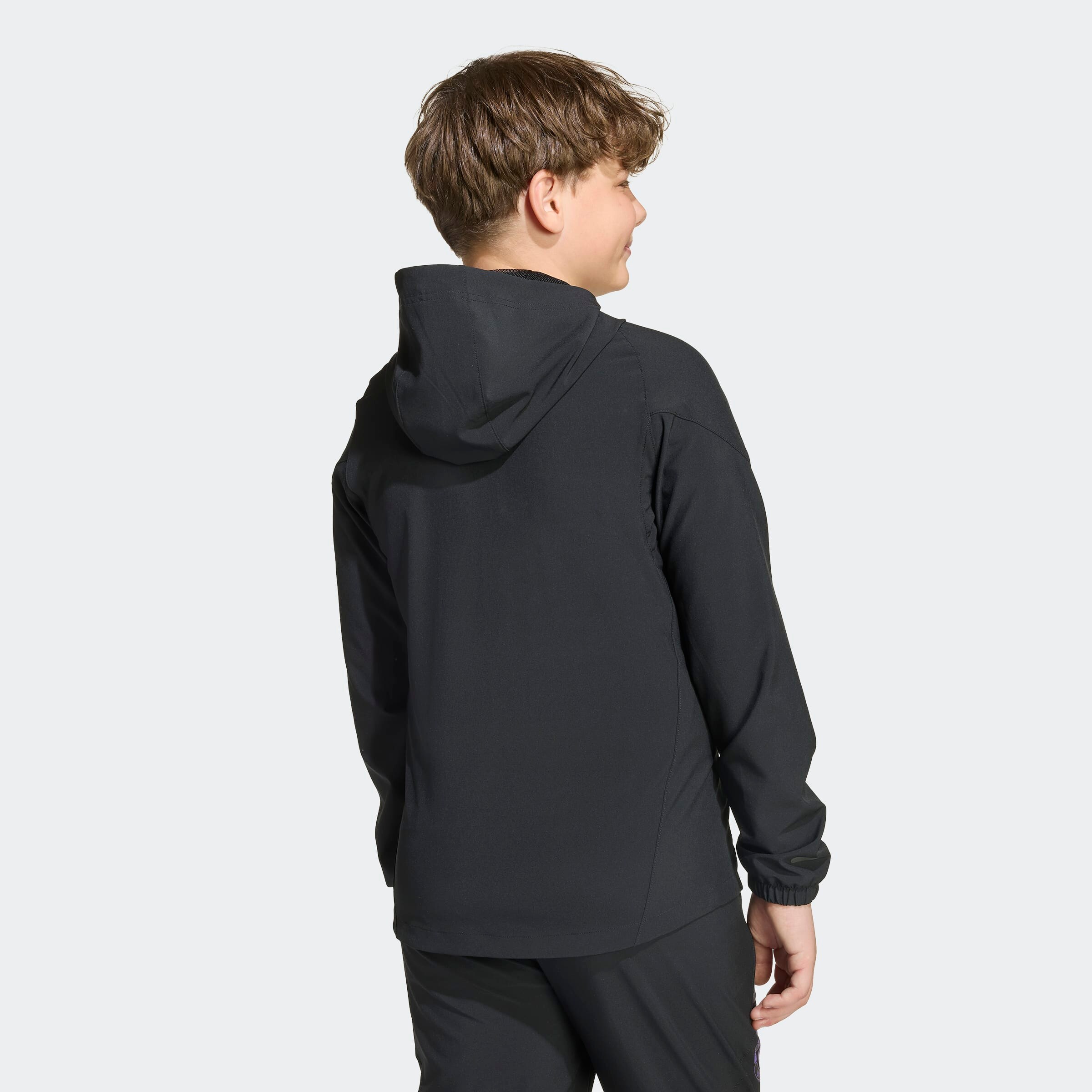 Manchester United Tiro 25 Competition Vis Tech Travel Jacket Kids Black Detail [4-8]