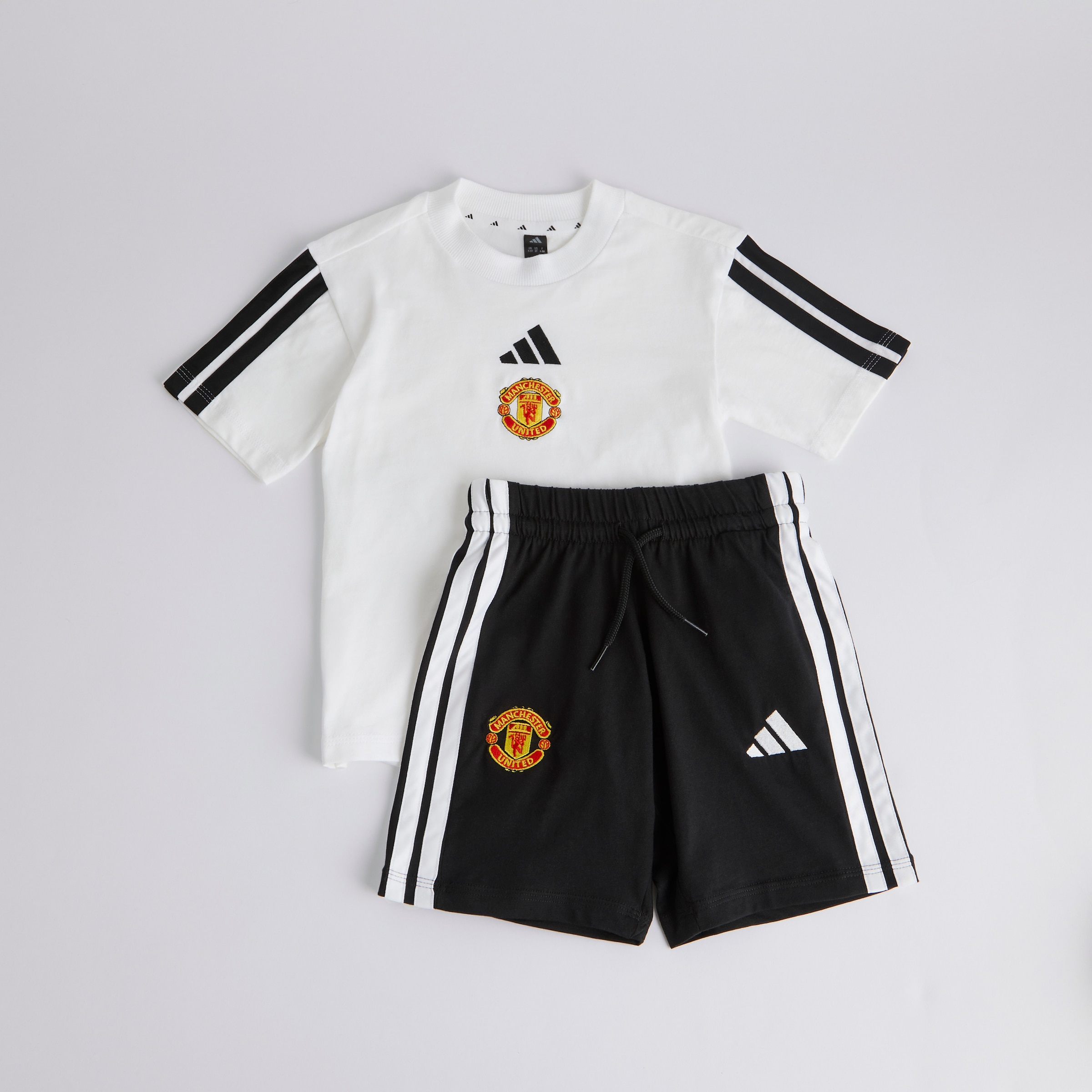 Manchester United x adidas Little Kids Essentials T-Shirt Set White/Black White