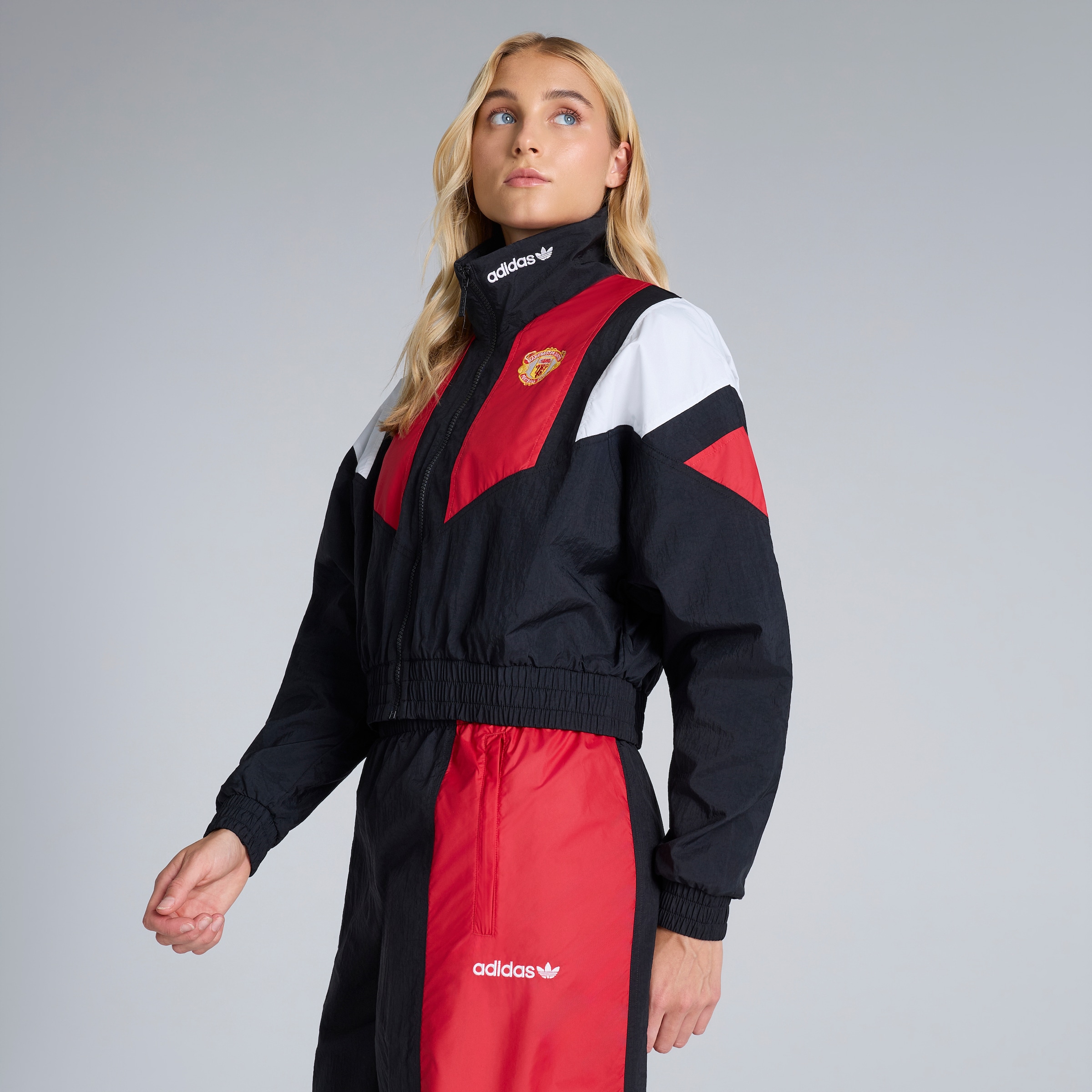 Manchester United x adidas Womens EQT Track Top Black Black Detail [5-5]