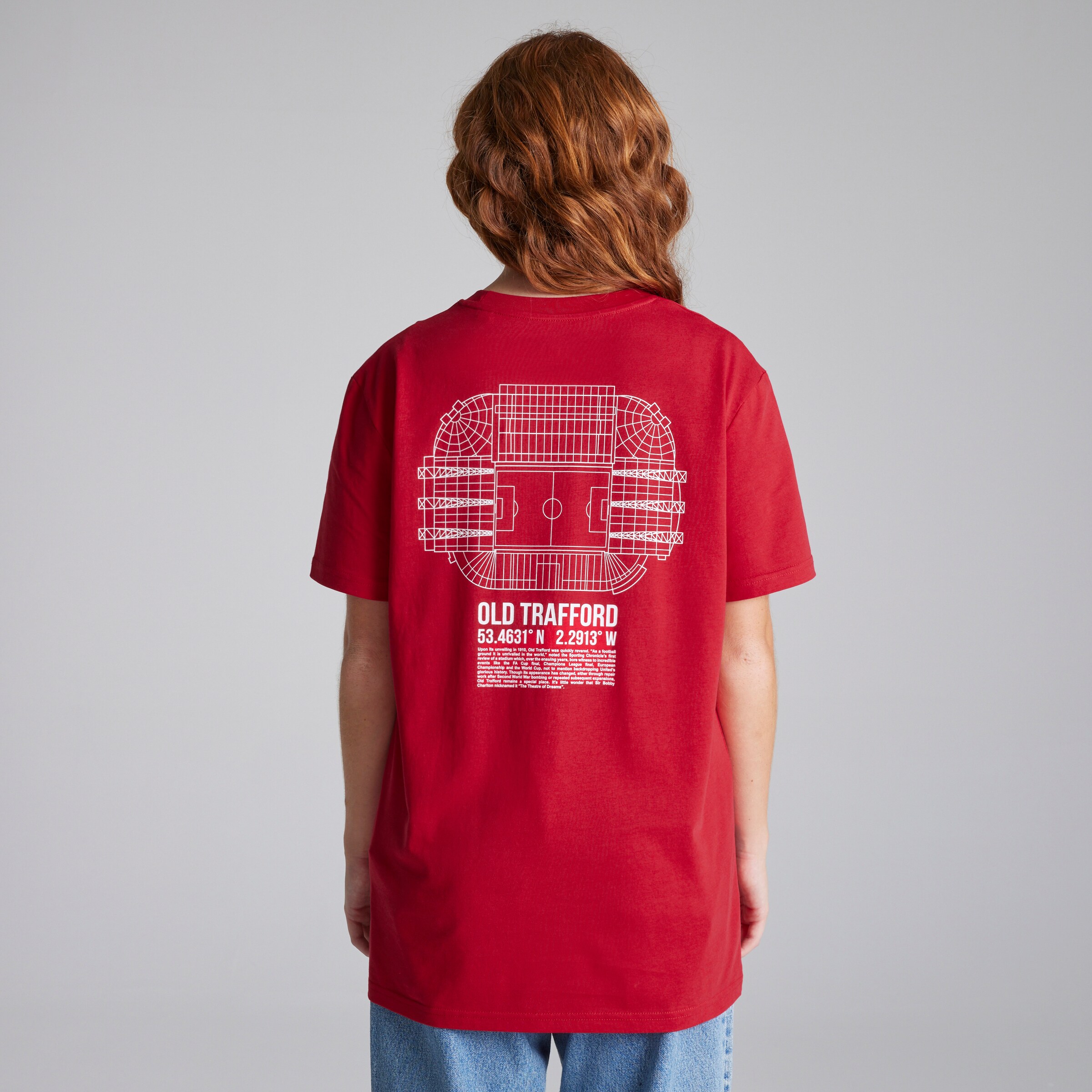 Manchester United Old Trafford Co-ordinates T-Shirt Red Rouge Détail [6-9]