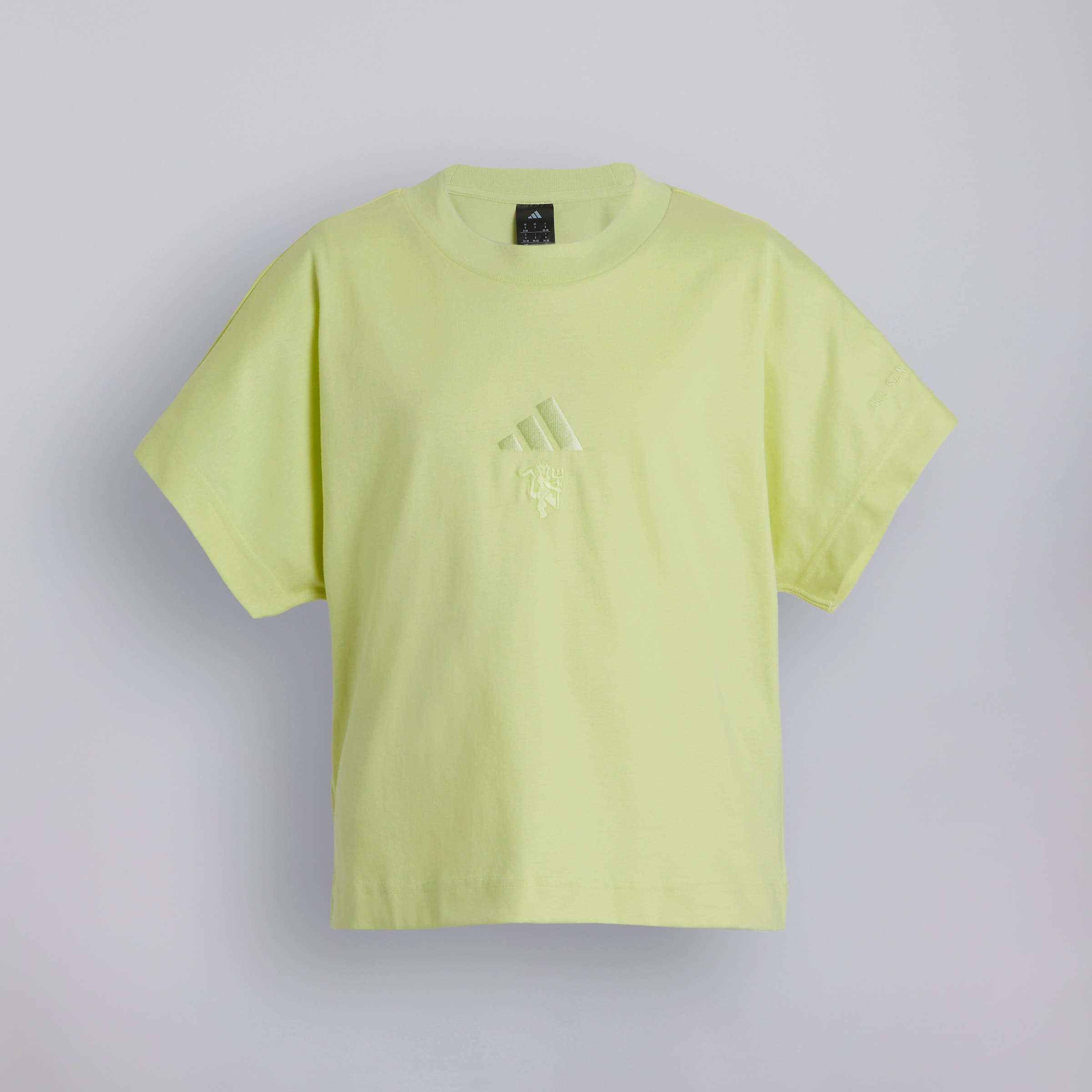 Manchester United x adidas Womens ALL SZN T-Shirt Yellow Yellow