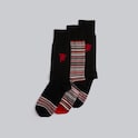 Manchester United x Paul Smith 3 Pack Socks Black & Multi