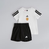 Manchester United x adidas Infant Essentials T-Shirt Set White/Black