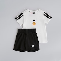 Manchester United x adidas Infant Essentials T-Shirt Set White/Black