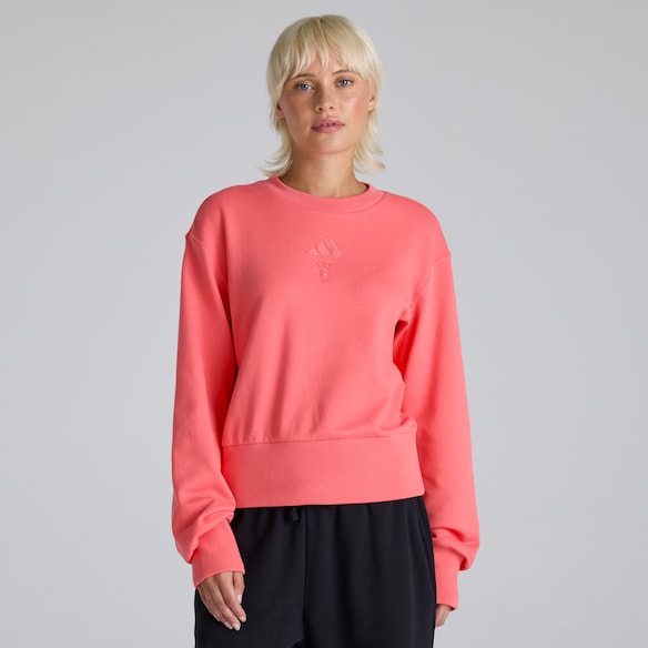 Manchester United x adidas Womens ALL SZN Regular Sweatshirt Pink Rosa