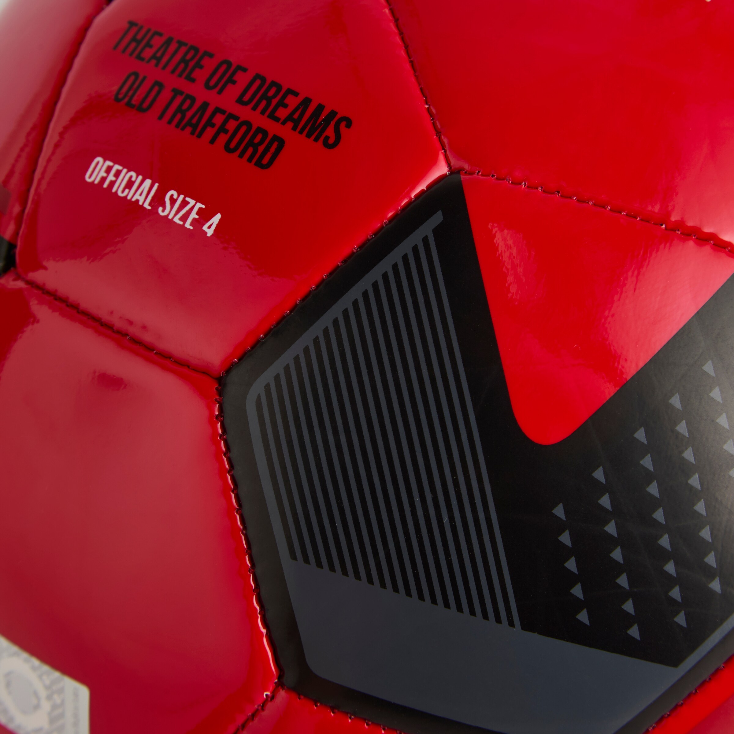 Manchester United Football Size 4 Red Rouge Détail [4-4]