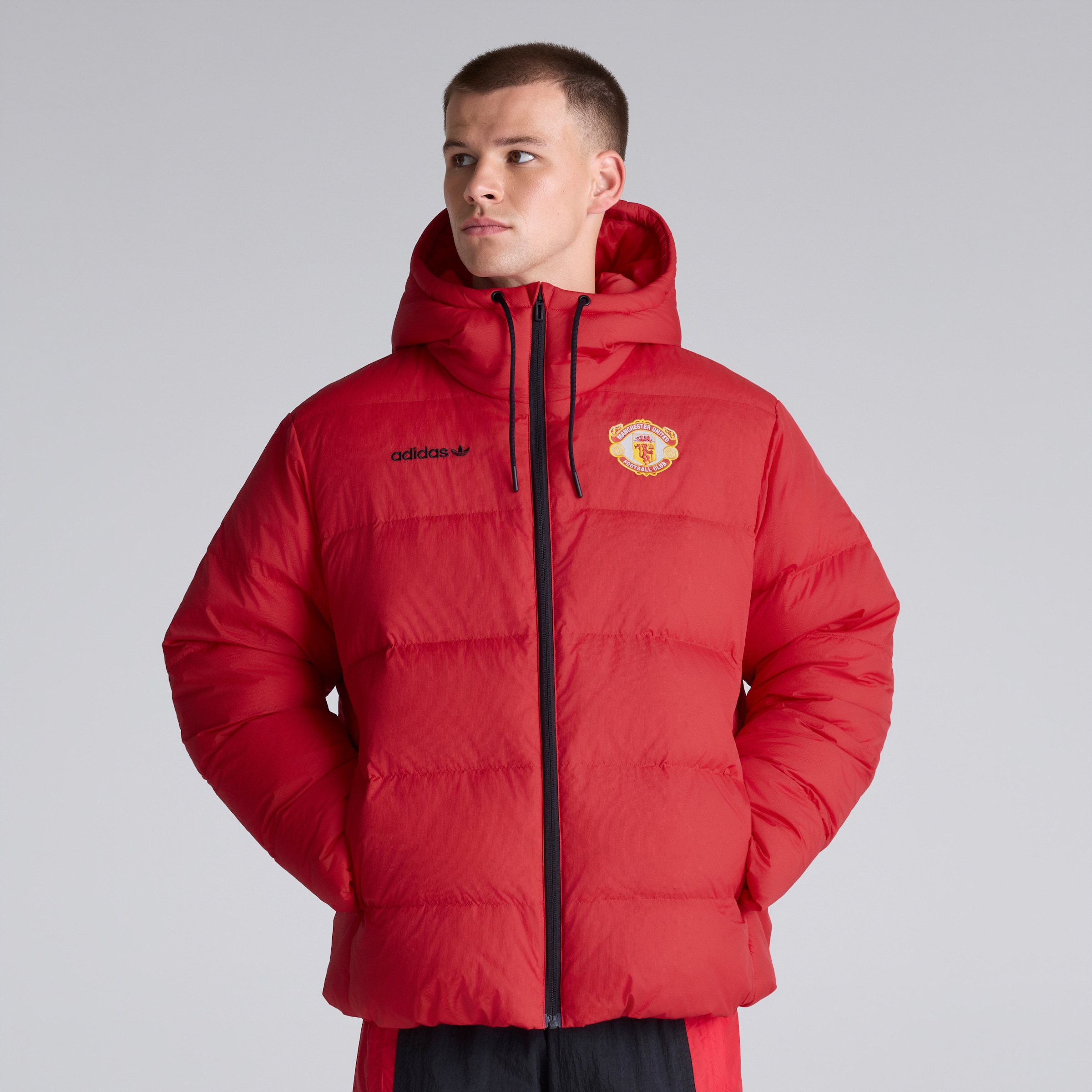 Manchester United x adidas EQT Down Jacket Red Red Detail [3-7]