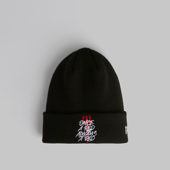 Manchester United x New Era Kids Always Red Cuff Beanie Black Black
