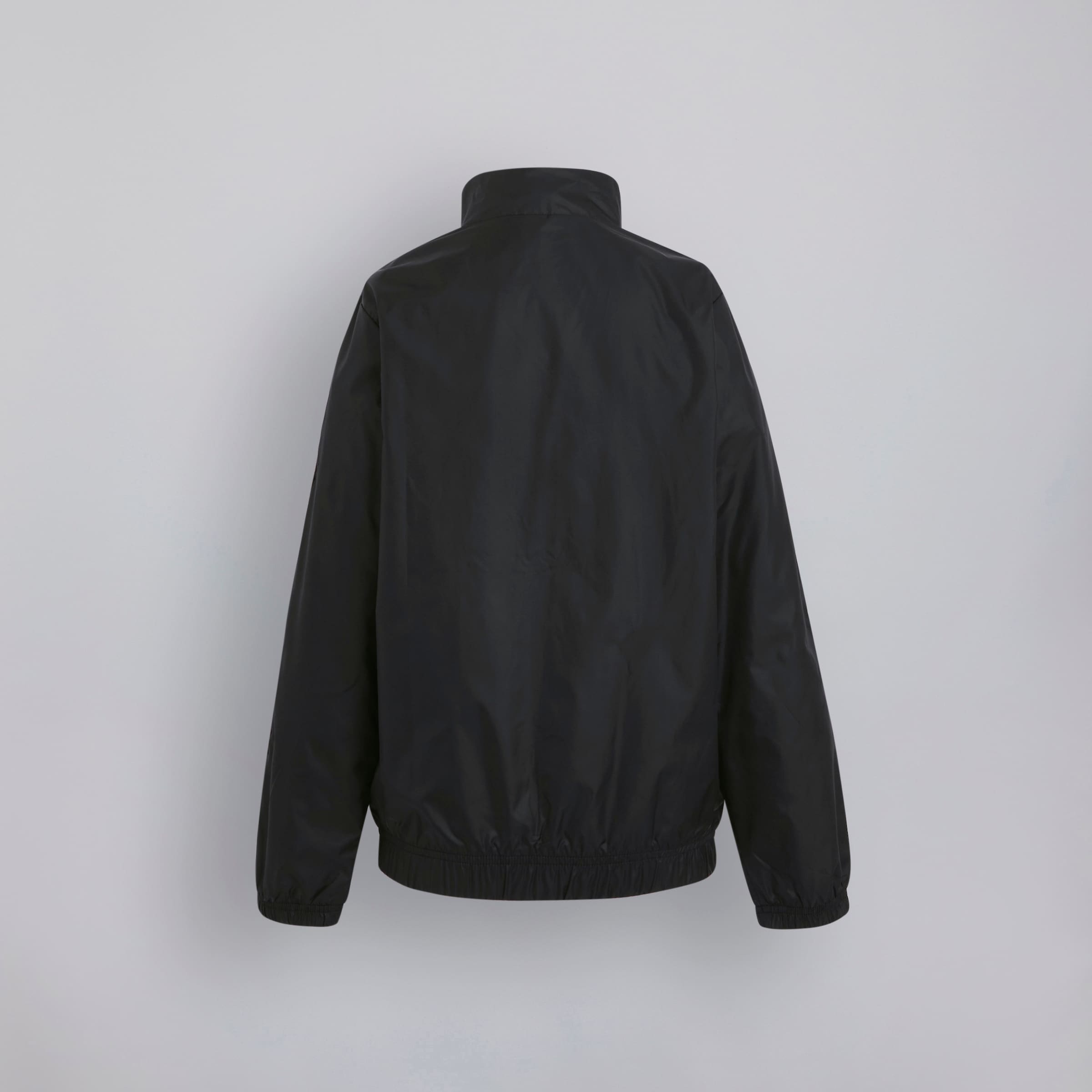 Manchester United x adidas Kids Essentials 3-Stripes Woven Tracksuit Black Black Detail [3-4]