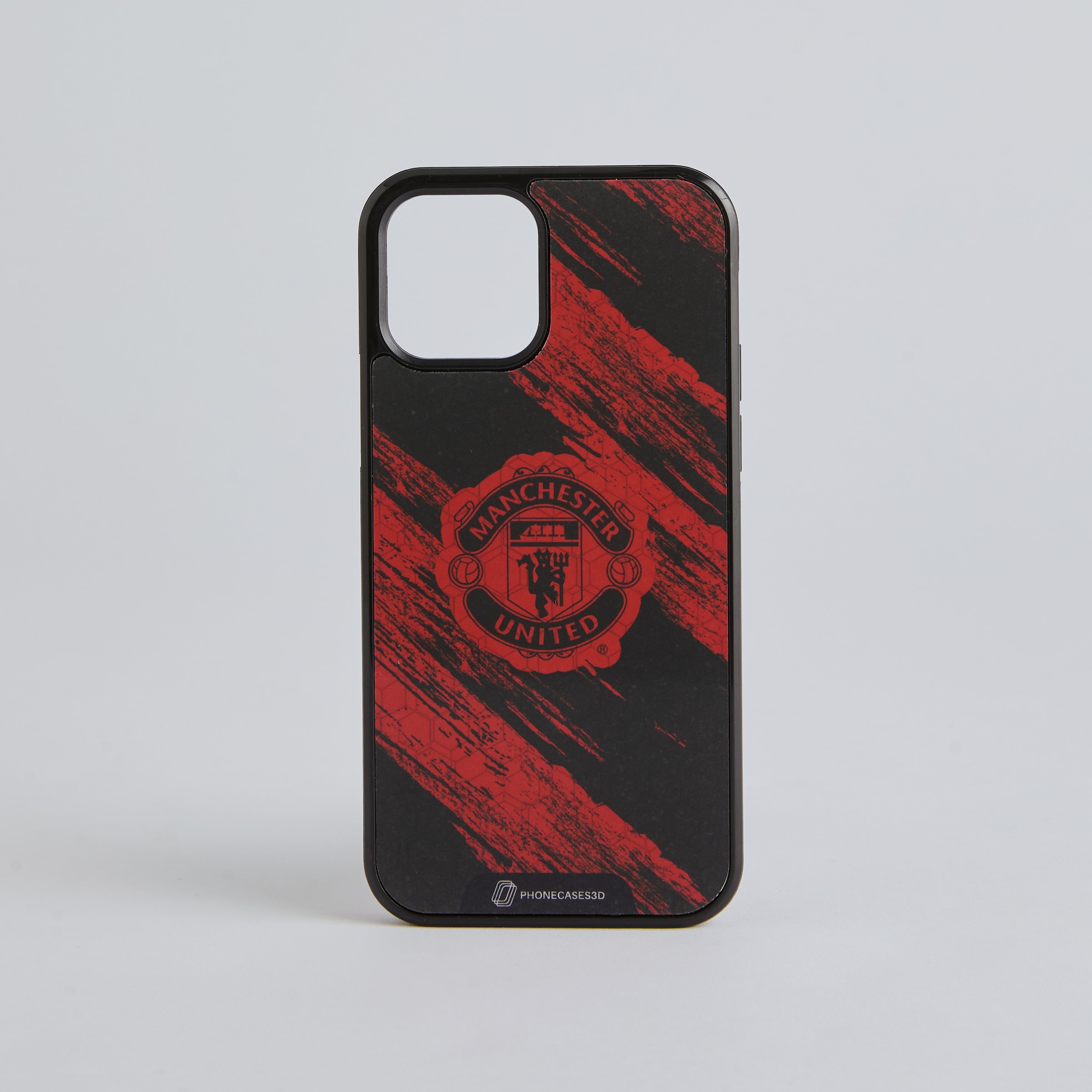 Manchester United Brushstroke Crest Phone Case Black Black