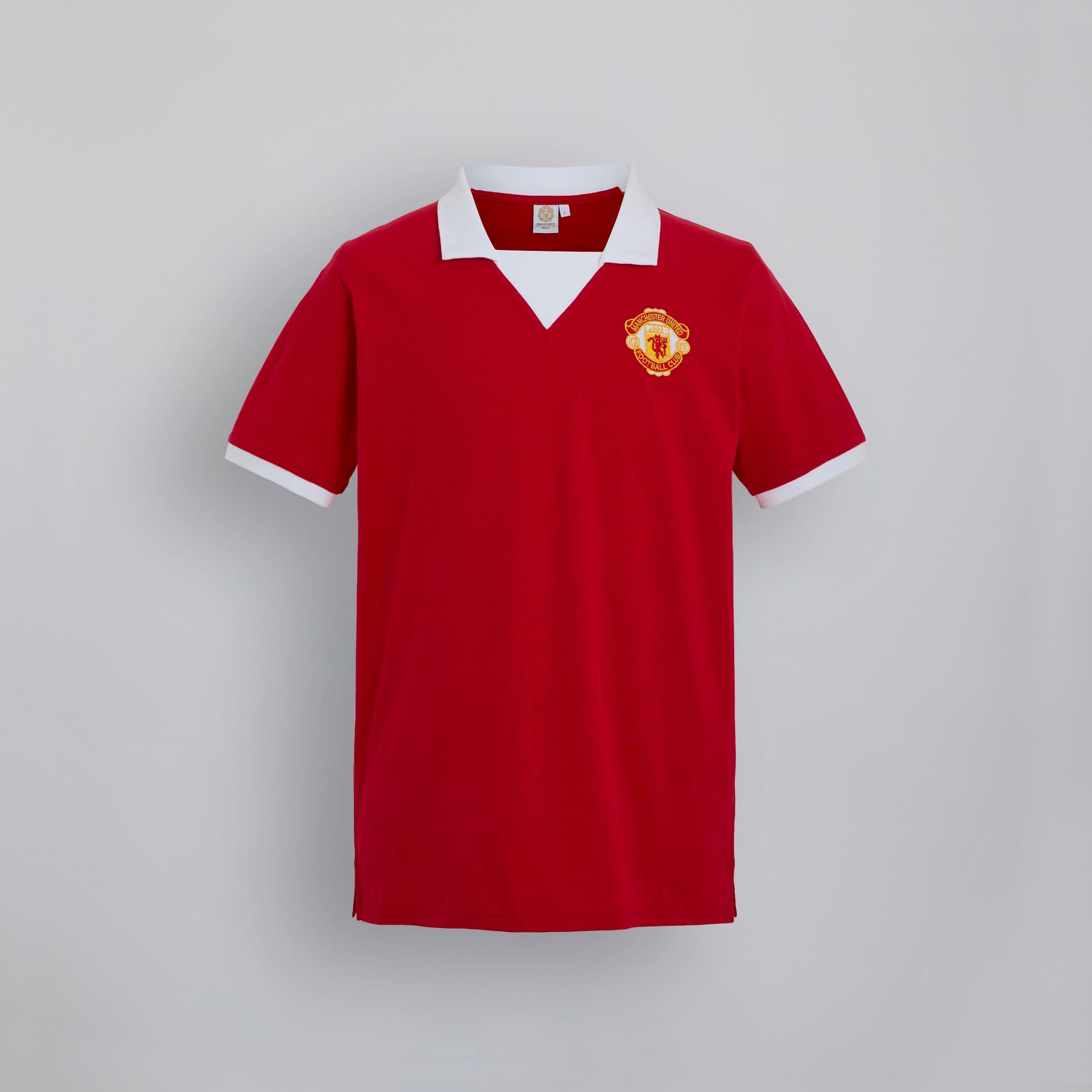 Manchester United 1973 Retro Shirt Red Red Detail [7-8]