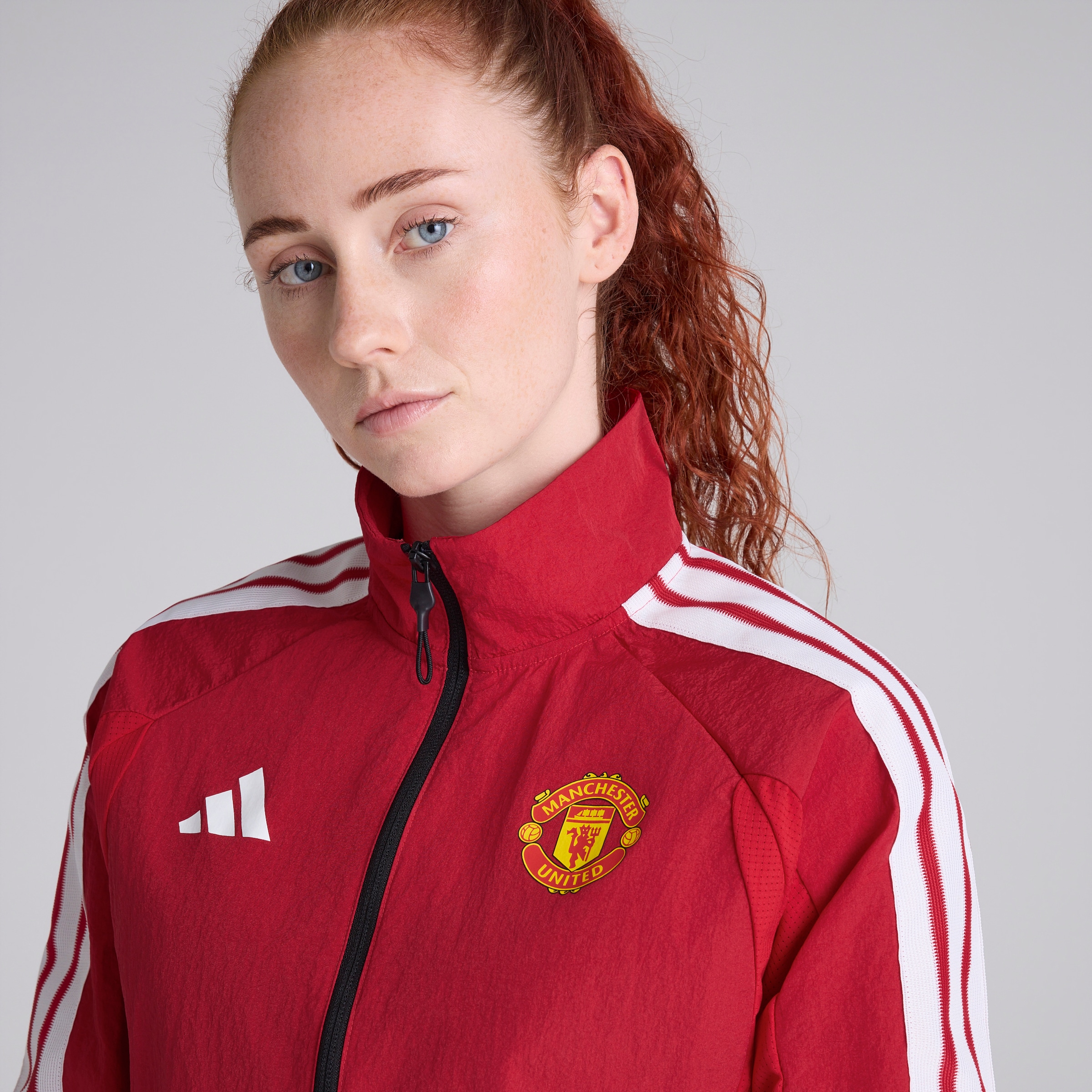 Manchester United 26/27 Womens Anthem Jacket Red Rojo Detalle [5-6]