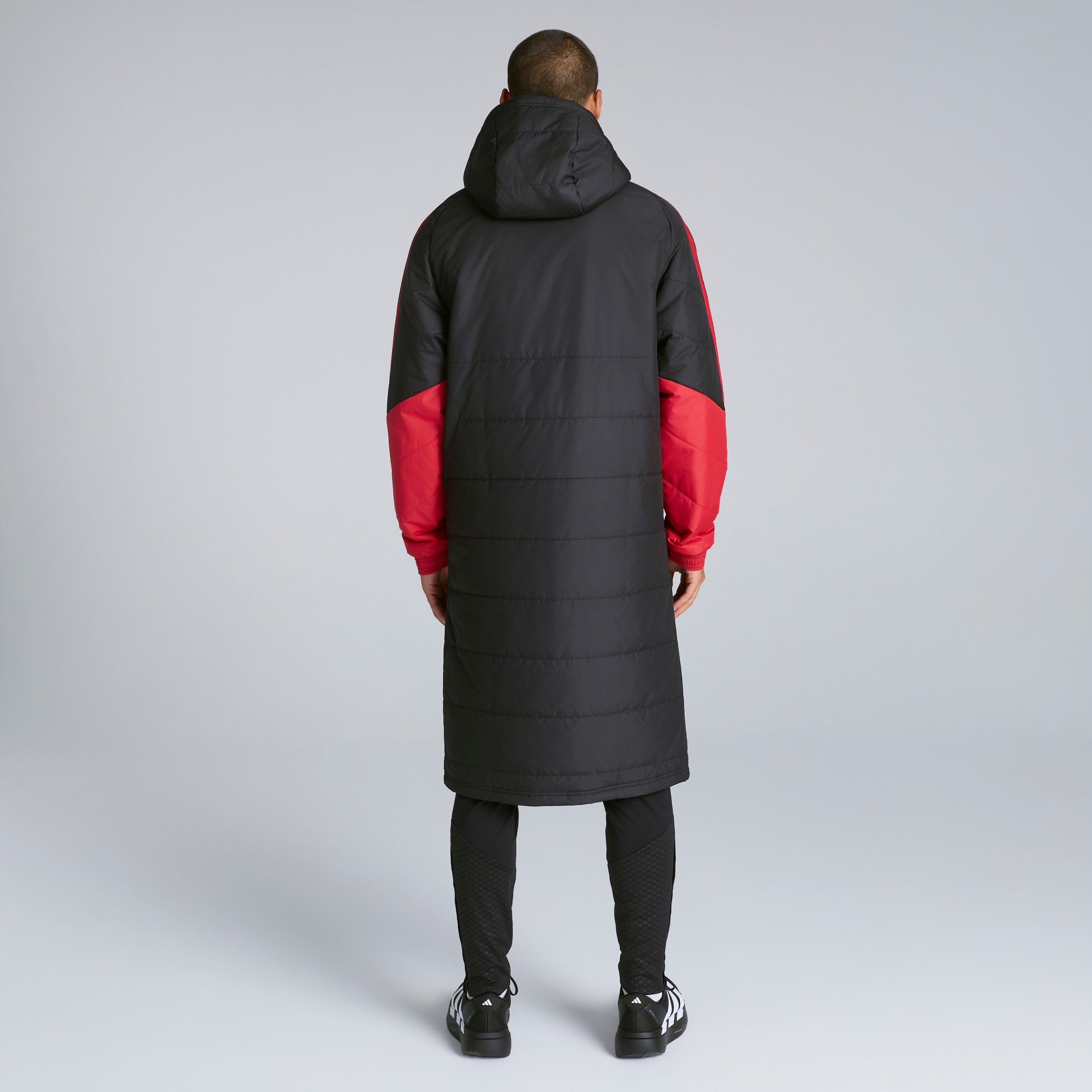 Manchester United 26/27 Training Tiro Long Coat Black (Sponsored) 검정색 세부 사항 [2-6]