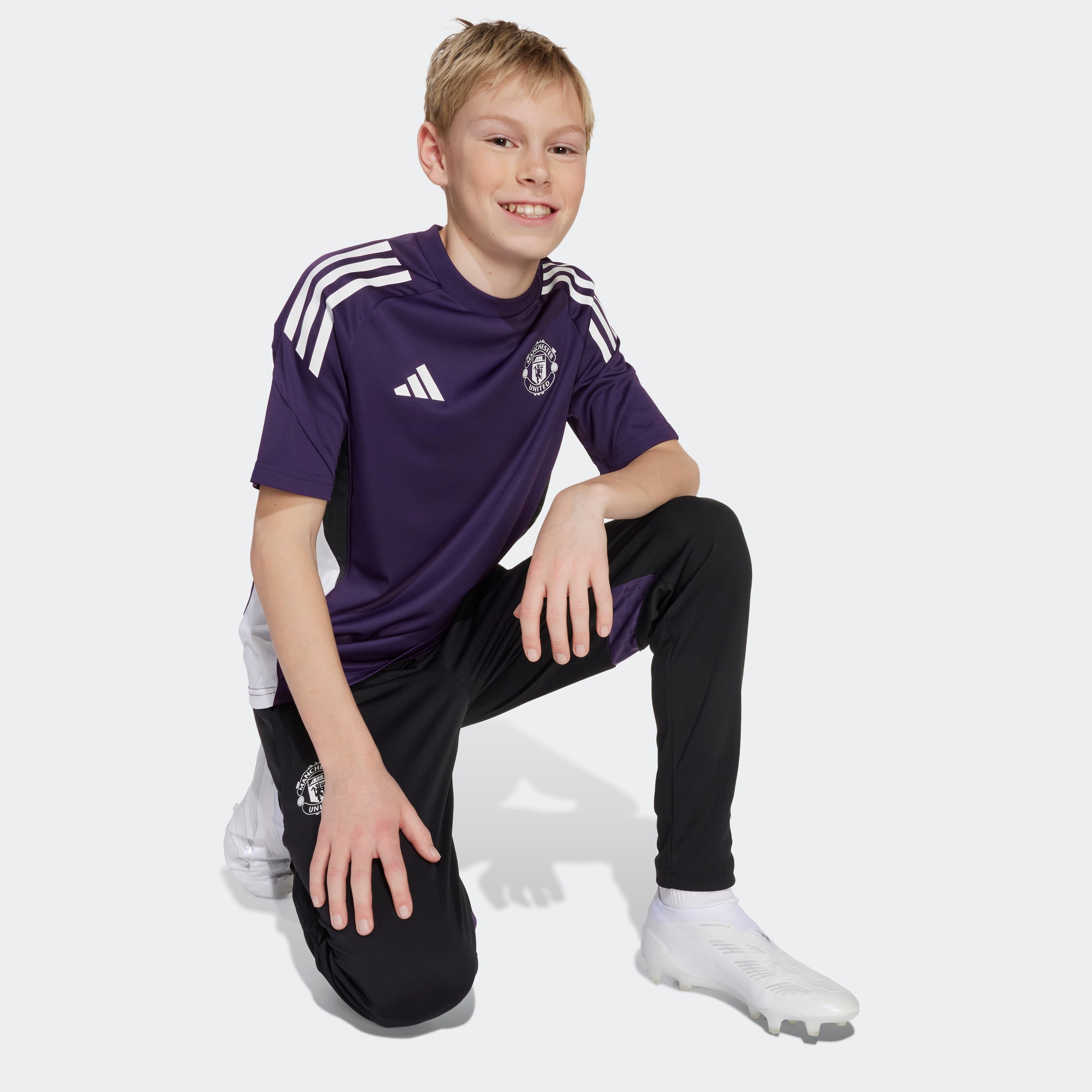 Manchester United Tiro 25 Competition Training Jersey Kids Purple Detail [4-9]